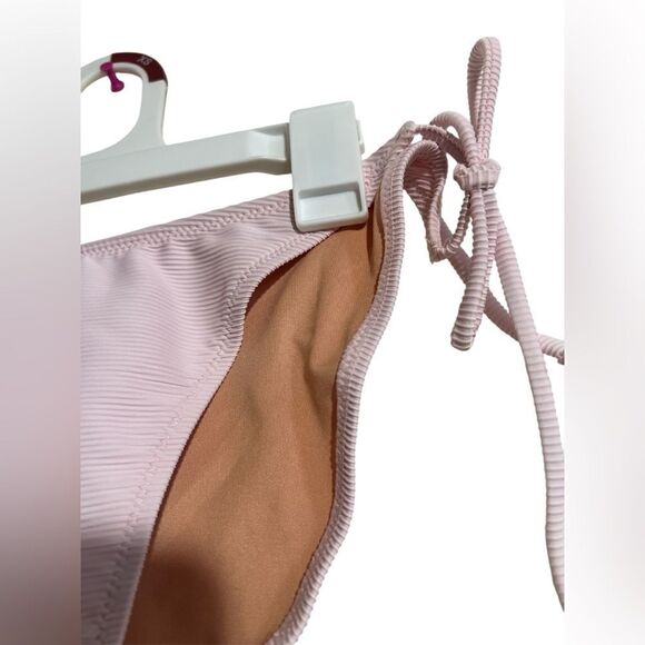 J crew Ribbed curved-waist cheeky string bikini bottom - Picture 3 of 4